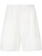 Alix Elasticated Waistband Shorts - White