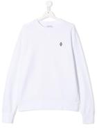 Marcelo Burlon County Of Milan Kids Wing Print Sweatshirts - White