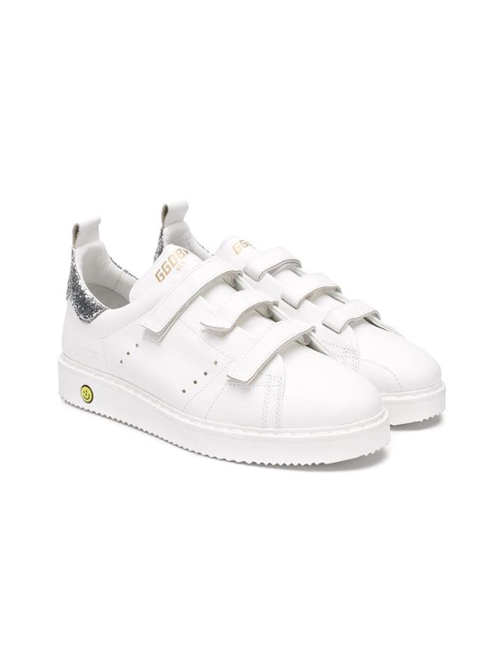 Golden Goose Deluxe Brand Kids Glitter Trainers - White
