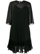 See By Chloé Sheer Layered Dress - Black