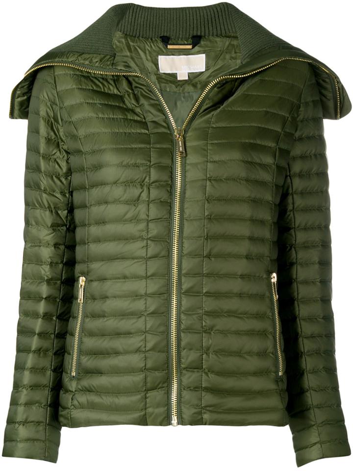 Michael Michael Kors Long Sleeved Zipped Jacket - Green