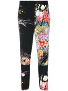 No21 Floral Cropped Trousers - Multicolour