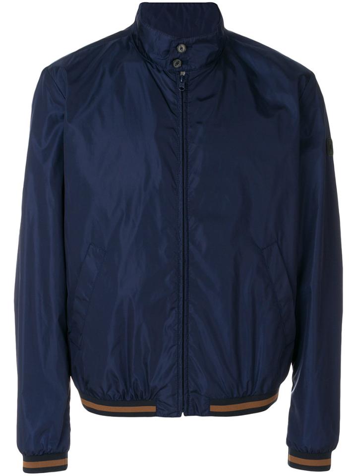 Fay Lightweight Bomber Jacket - Blue