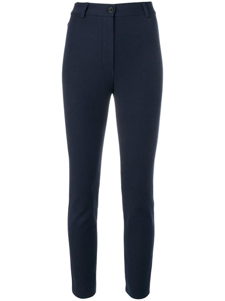 Sonia Rykiel High Waist Riding Trousers - Blue