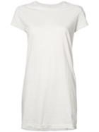 Rick Owens - Long Length T-shirt - Women - Cotton/acetate - 38, White, Cotton/acetate