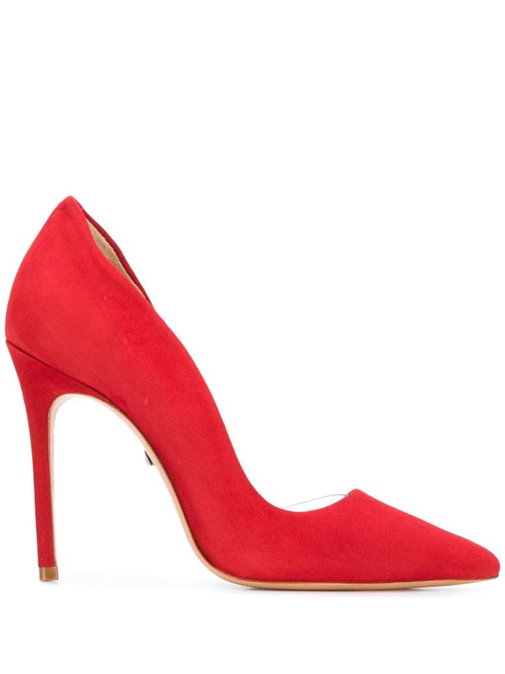 Schutz Asymmetric Panel Pumps - Red