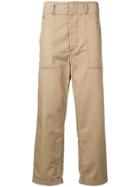 Marni Cropped Cargo Trousers - Neutrals