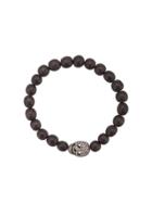 Loree Rodkin Diamond Skull Beaded Bracelet - Black