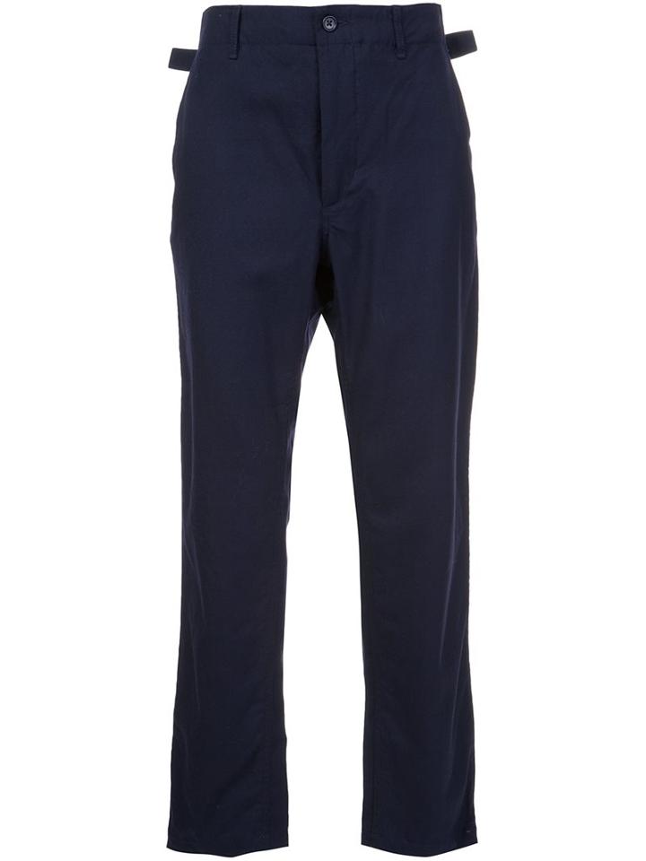 Engineered Garments Straight Trousers, Men's, Size: 32, Blue, Wool