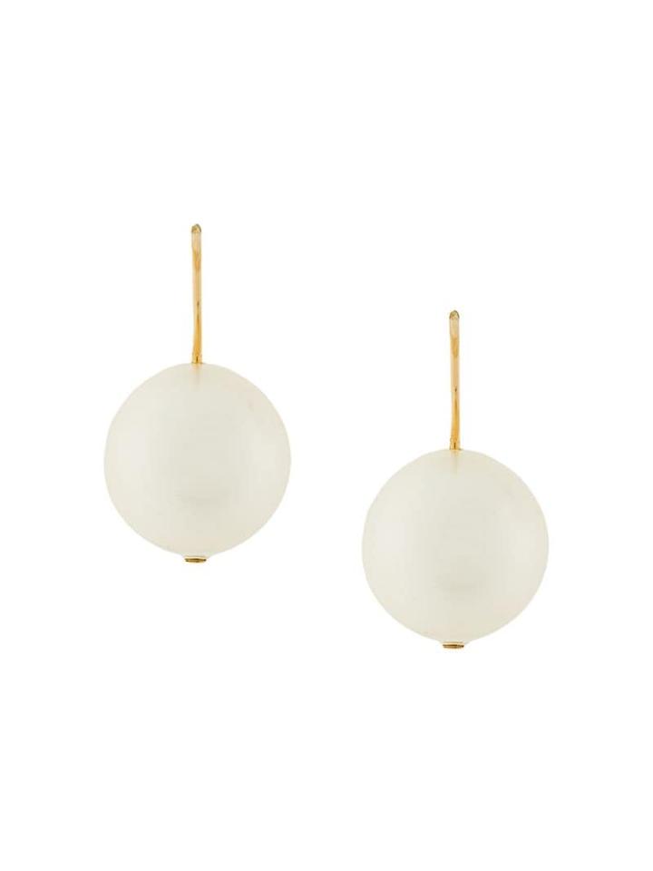Aurelie Bidermann Cheyne Walk Oversize Pearl Earrings - Neutrals