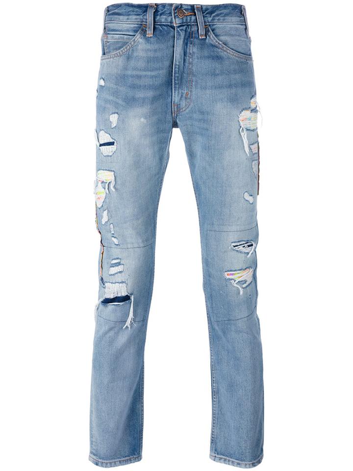 Levi's - Distressed Jeans - Men - Cotton - 30, Blue, Cotton