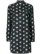 Equipment Star Print Shirt Dress - Black