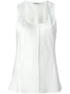 T By Alexander Wang Open Seam Vest - White