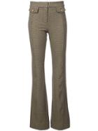 Derek Lam 10 Crosby Flare Trouser With Tab Details - Nude & Neutrals