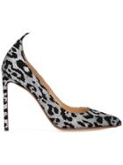 Francesco Russo Leopard Print Pumps - Grey