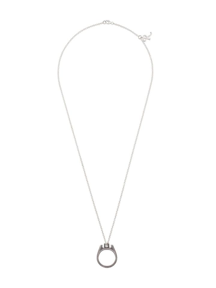 Raf Simons Silver Can Top Necklace