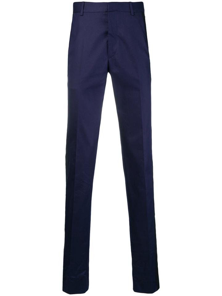Alexander Mcqueen Side Stripe Trousers - Blue