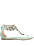 Giambattista Valli Chain-detail Sandals - Green
