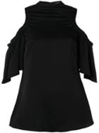 Ellery - 'suko' Top - Women - Polyester/acetate - 10, Women's, Black, Polyester/acetate