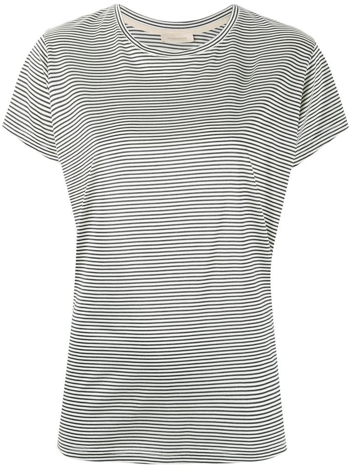 Wunderkind - Striped T-shirt - Women - Silk - M, White, Silk