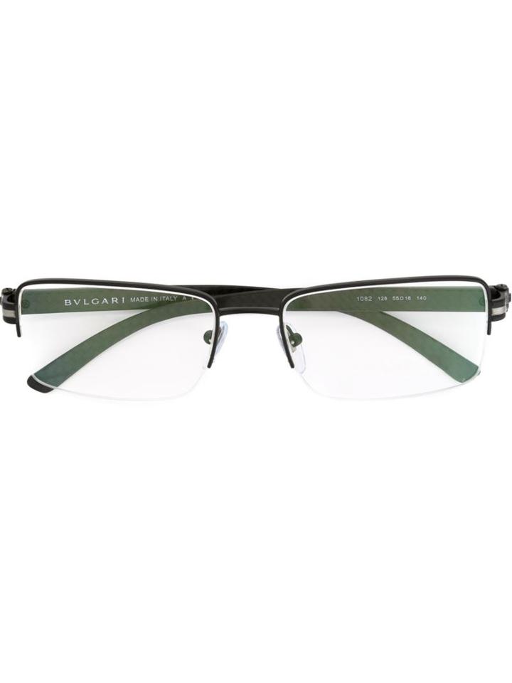 Bulgari Square Optical Glasses, Grey, Acetate/metal (other)