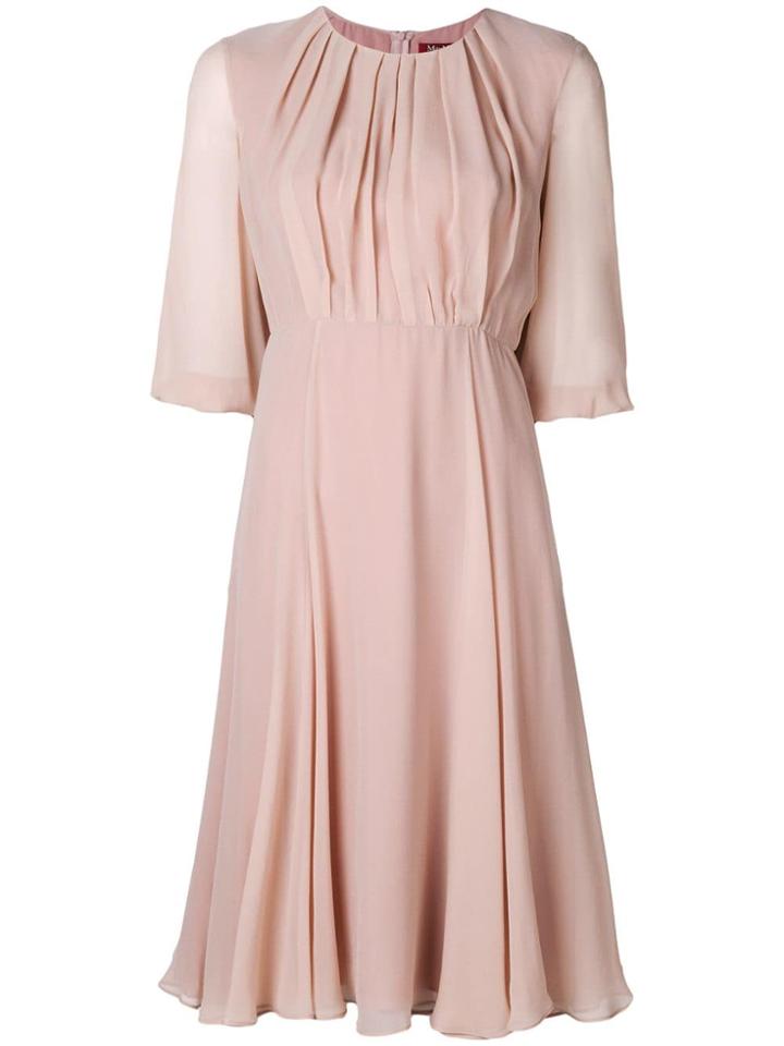 Max Mara Studio Draped Belted Midi Dress - Pink