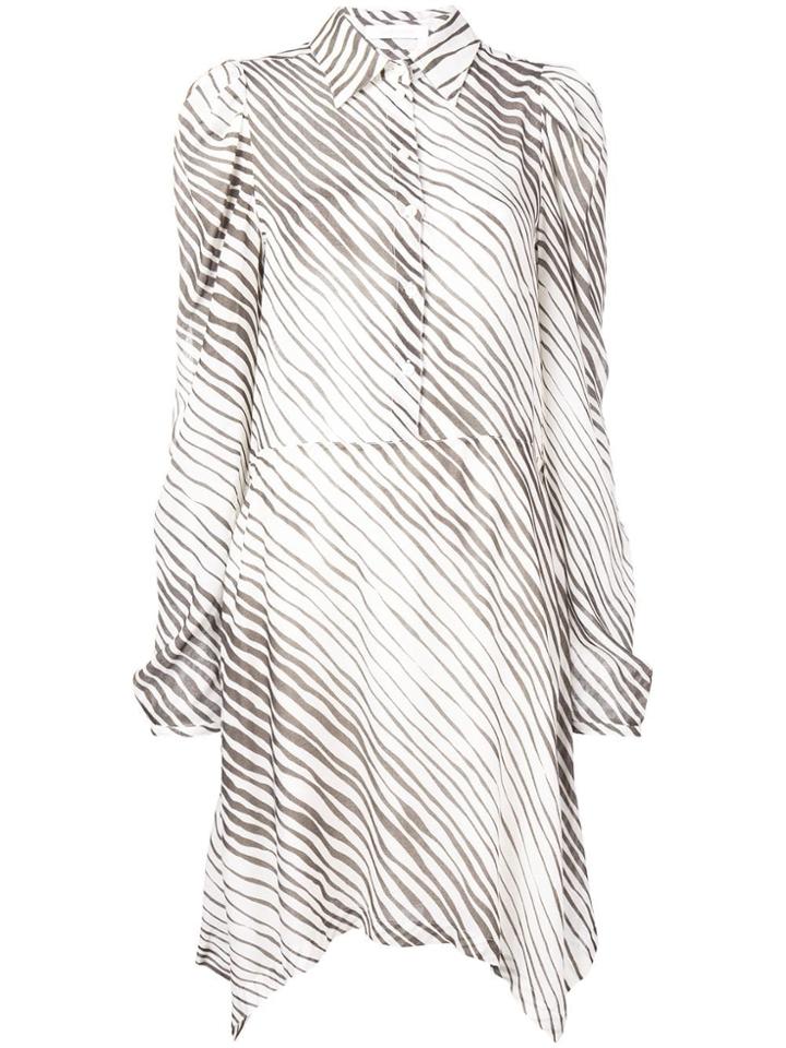 See By Chloé Striped Shirt Dress - White