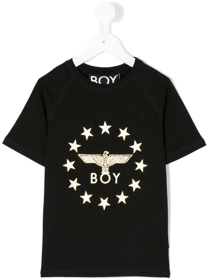 Boy London - Globe Star T-shirt - Kids - Cotton - 7 Yrs, Black