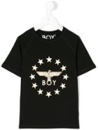 Boy London - Globe Star T-shirt - Kids - Cotton - 7 Yrs, Black