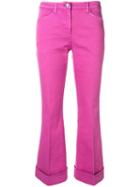 Nº21 Cropped Flared Jeans - Pink