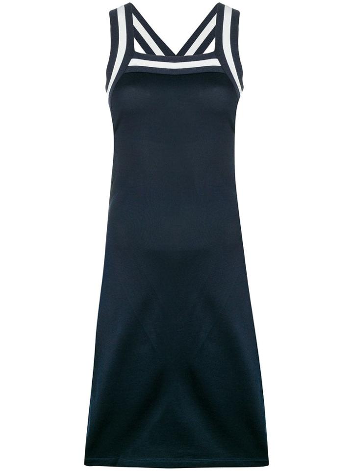 T By Alexander Wang Fitted Halterneck Dress - Blue