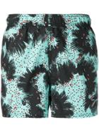 Givenchy Abstract Pattern Swim Shorts - Black