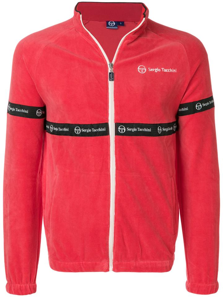 Sergio Tacchini Velvet Effect Sweatshirt - Red