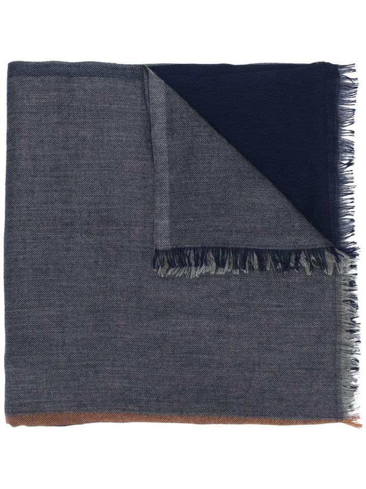 Brunello Cucinelli Colour Block Scarf - Blue