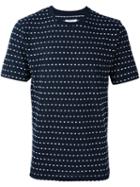 Soulland 'fernell' Jacquard T-shirt, Men's, Size: Small, Blue, Polyester/viscose