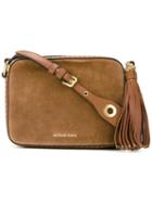 Michael Michael Kors Large ' Brooklyn' Camera Crossbody Bag, Women's, Nude/neutrals, Bos Taurus