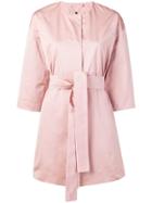 Twin-set Belted Trench Coat - Pink