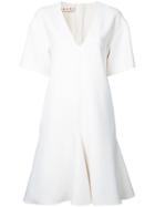 Marni Drop Waist Dress - White
