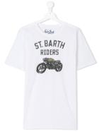 Mc2 Saint Barth Kids Riders T-shirt - White