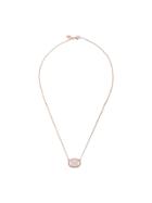 V Jewellery Oval Quartz Necklace - Pink