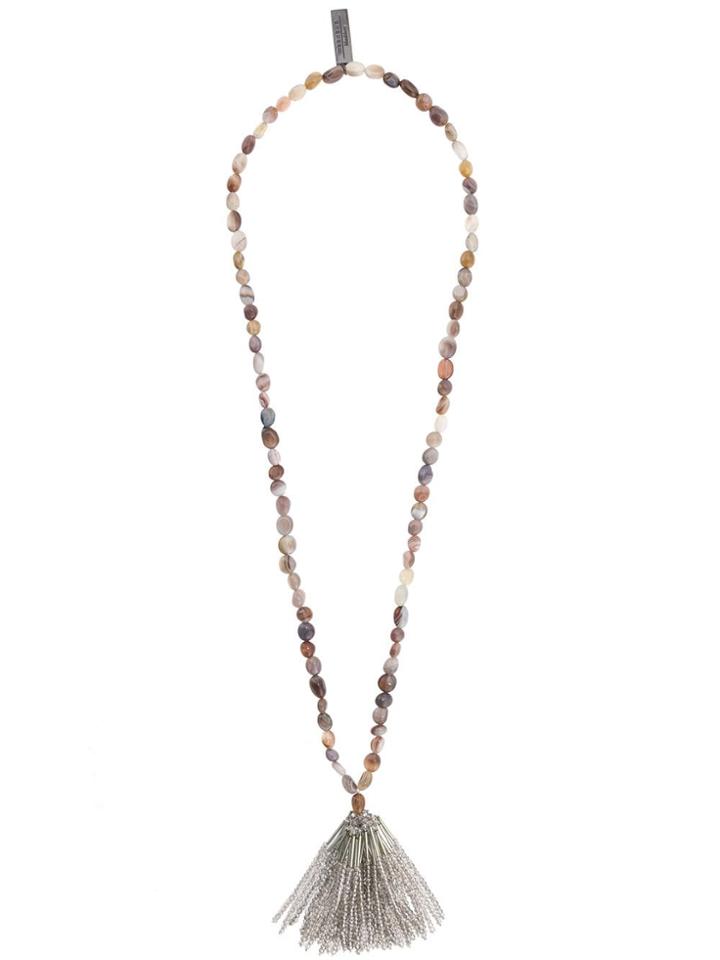 Max Mara Gimmy Quartz Necklace - Grey