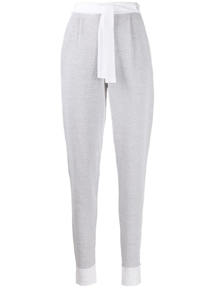 Maison Ullens Tie-waist Joggers - White