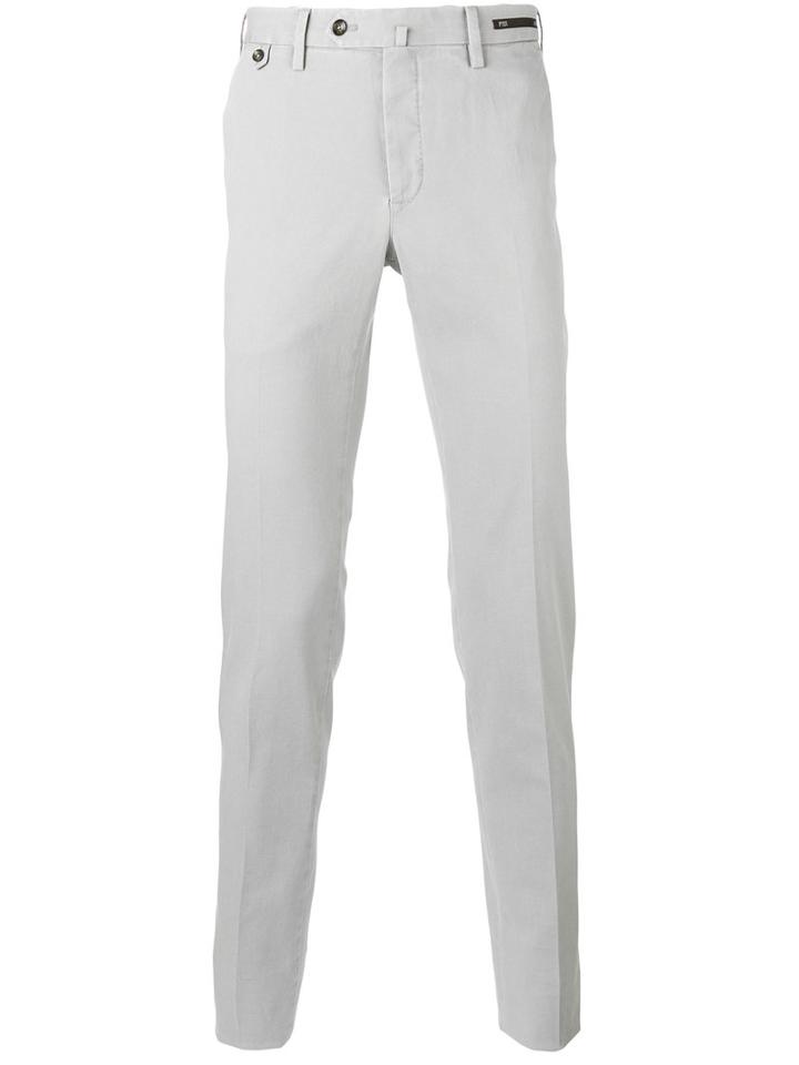 Pt01 Chino Trousers, Men's, Size: 50, Grey, Cotton/spandex/elastane