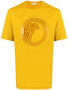 Versace Collection Printed Logo T-shirt - Yellow