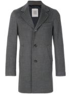 Eleventy Single Breasted Coat - Grey