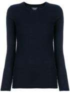 Majestic Filatures Round-neck Knitted Top - Blue
