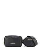 Michael Michael Kors Quilted Logo Plaque Belt Bag - Black