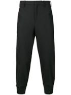 Neil Barrett Cropped Tapered Trousers - Black
