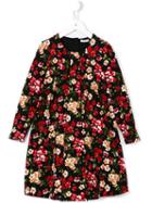 Dolce & Gabbana Kids Primose Print Dress, Toddler Girl's, Size: 2 Yrs, Black