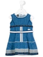 Dsquared2 Kids - Sleeveless Denim Dress - Kids - Cotton/spandex/elastane - 12 Mth, Blue